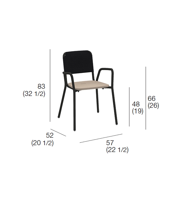 Guest Roda Small Armchair