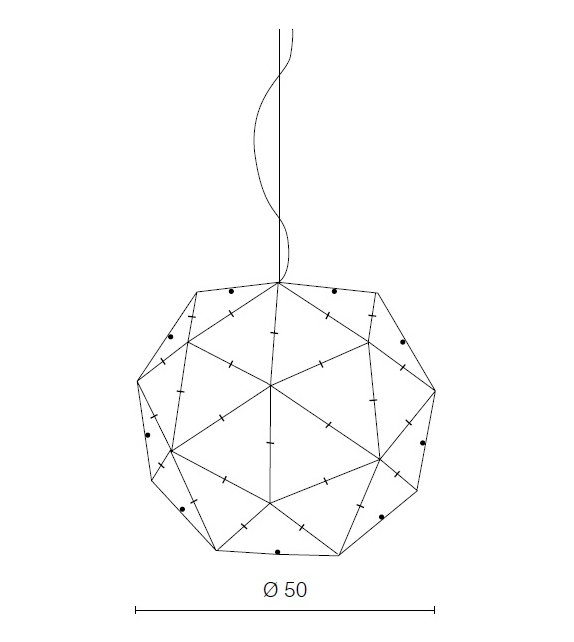 Poliedro Martinelli Luce Lampada a Sospensione