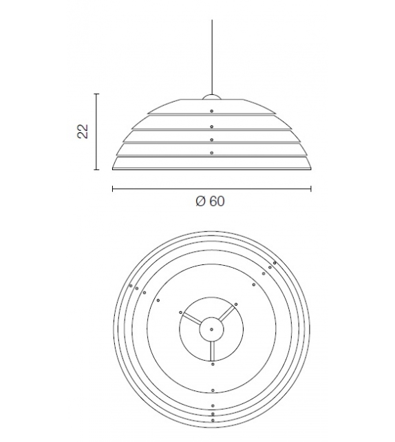 Cupolone Martinelli Luce Hängeleuchte