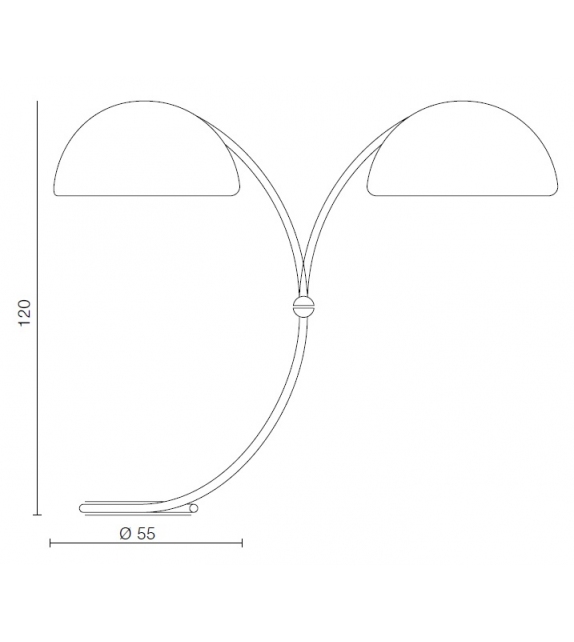 Serpente Martinelli Luce Lampadaire