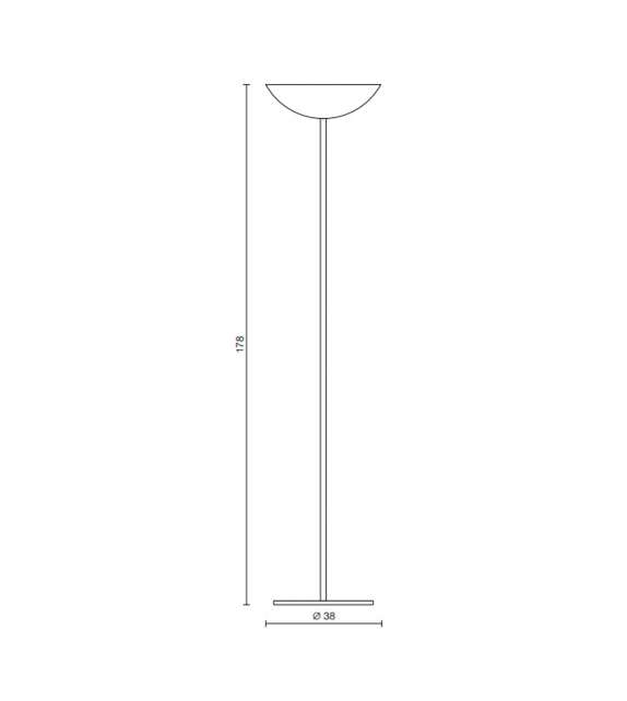 V.D.L 2234 Martinelli Luce Lampadaire