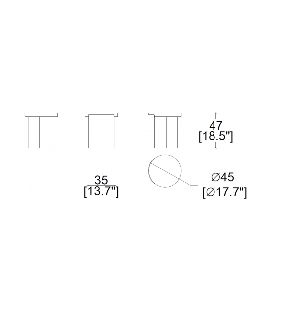 L60 Bio-Mbo Cassina Nachttisch