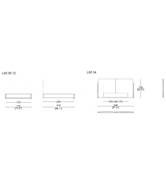 L60 Bio-Mbo Cassina Bed