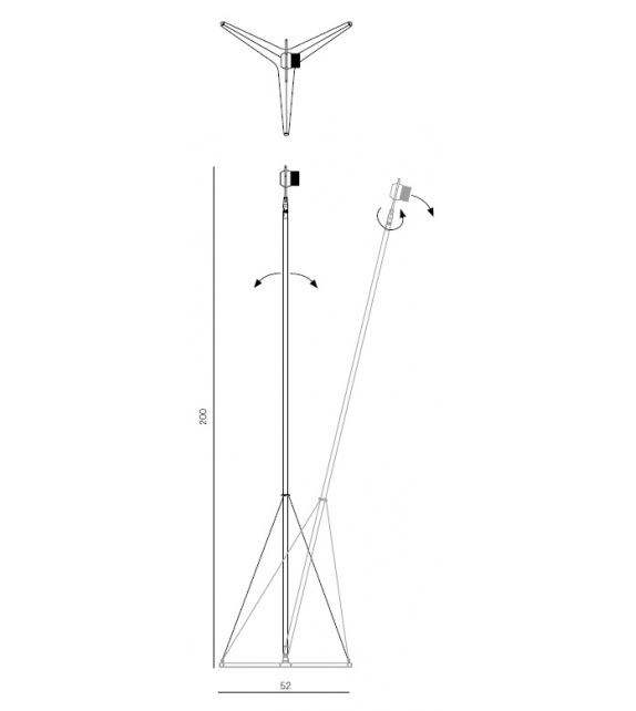 Y3 Martinelli Luce Lampada da Terra