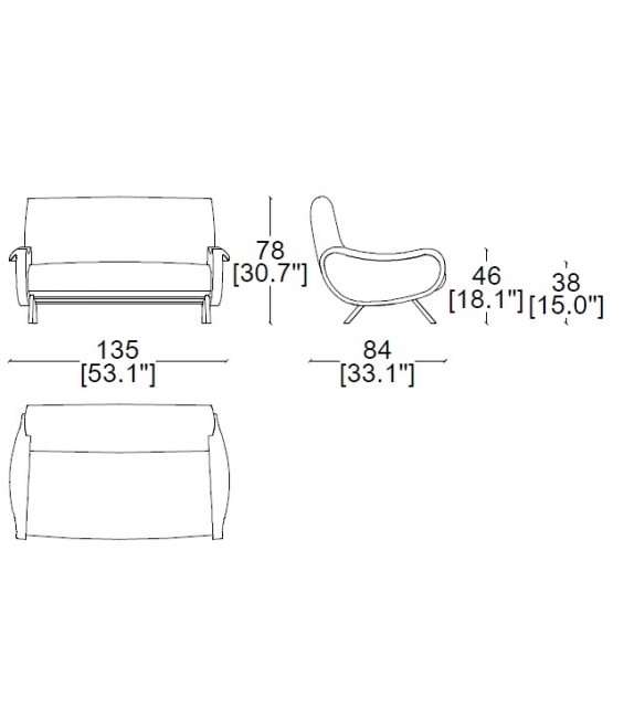 720 Lady Cassina Canapé