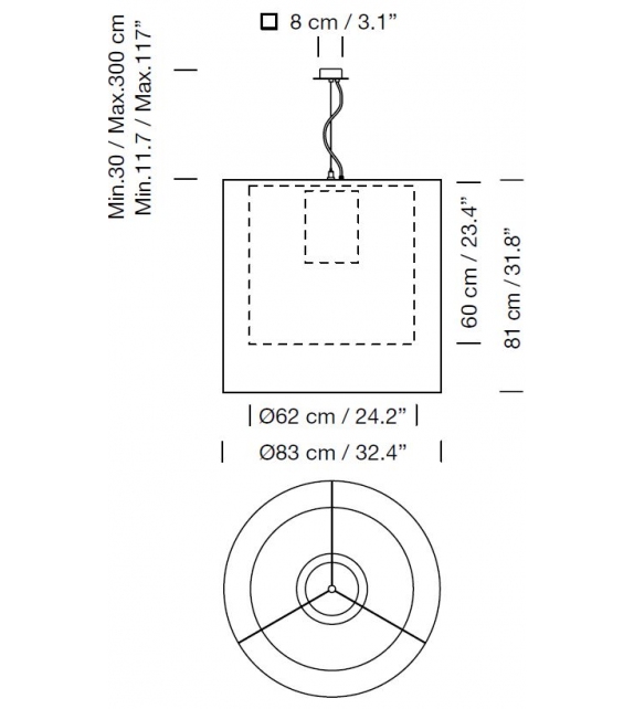 Moaré XL Santa&Cole Pendant Lamp