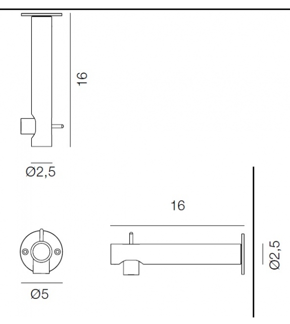 Colibrì 1406 Martinelli Luce Wall Lamp