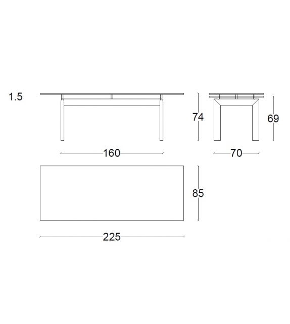 LC6 Cassina Tavolo
