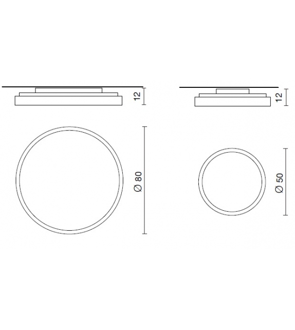 Plafoniera Luna Junior Martinelli Luce Ceiling Lamp