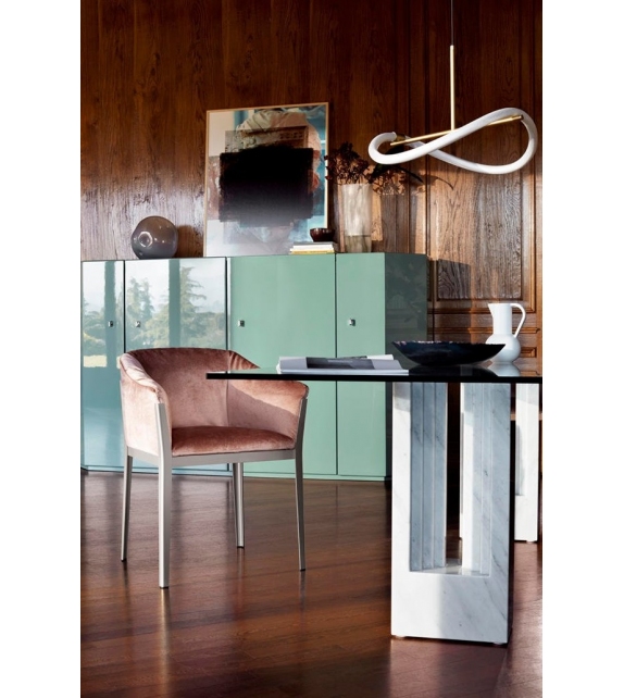 Delfi Cassina Table with Glass Top