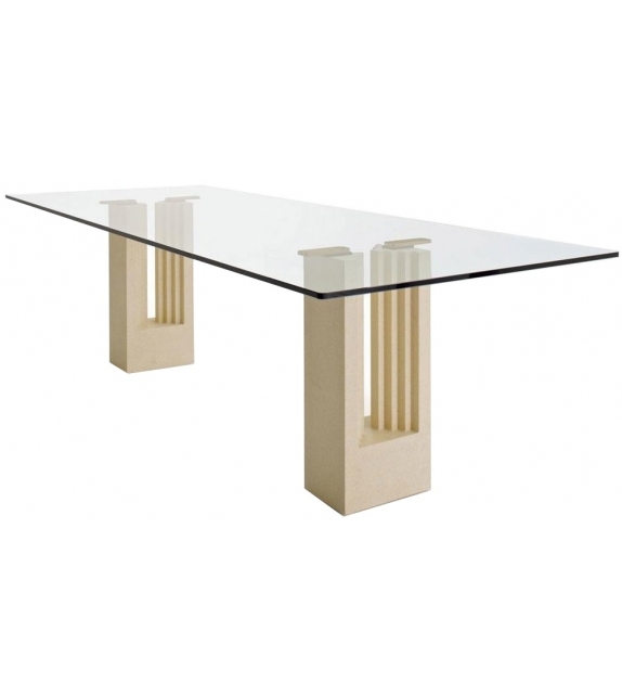 Delfi Cassina Table with Glass Top