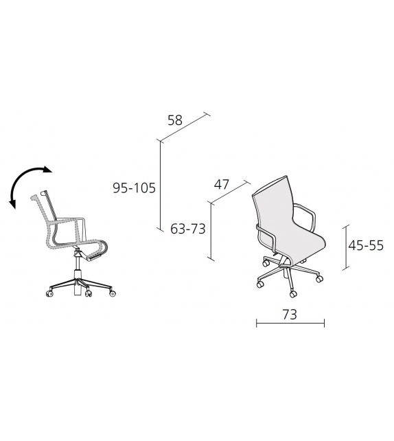 Rollingframe+ 457 Alias Chair