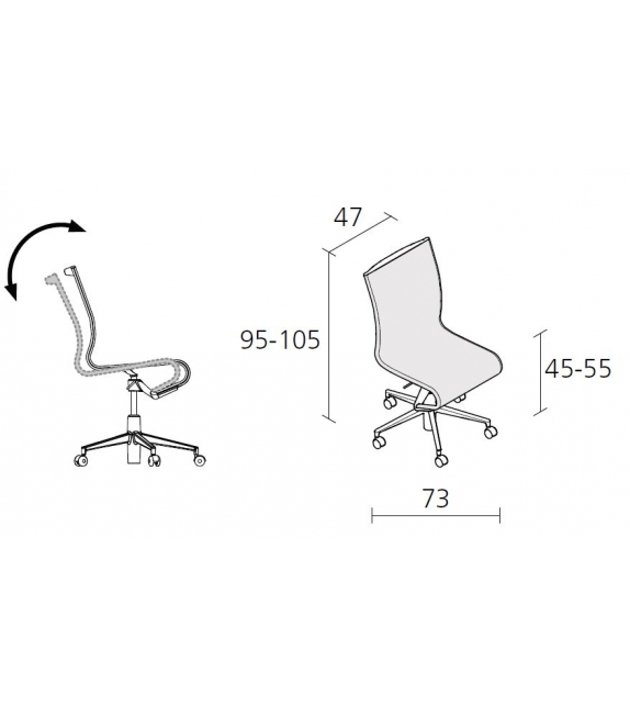 Rollingframe+ TILT - 444 Alias Chair