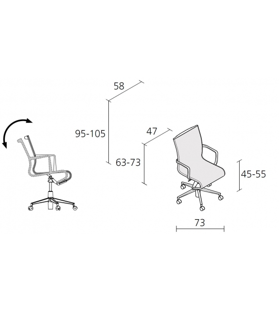 Rollingframe+ TILT - 444 Alias Silla