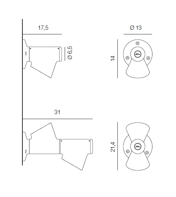 Bruco Martinelli Luce Wall Lamp