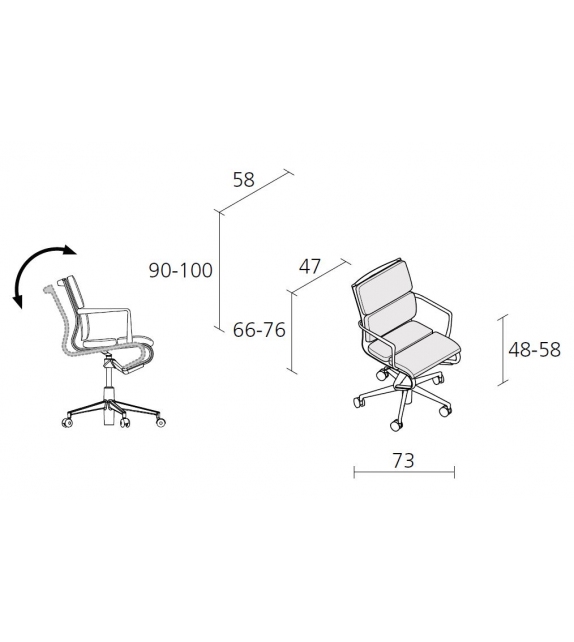 Rollingframe+ Low TILT Soft - 426 Alias Stuhl