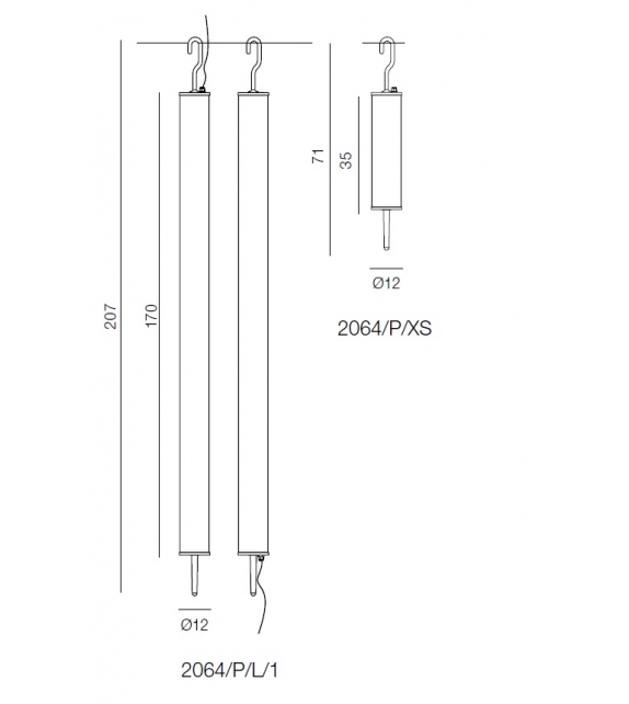 Pistillo Outdoor Martinelli Luce Hängeleuchte