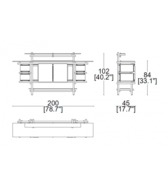 636 Elling Buffet Cassina Madia