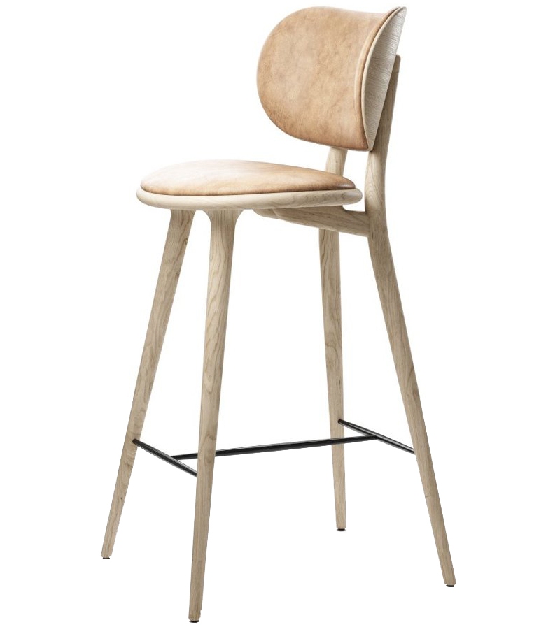 High Stool Backrest Mater Sgabello