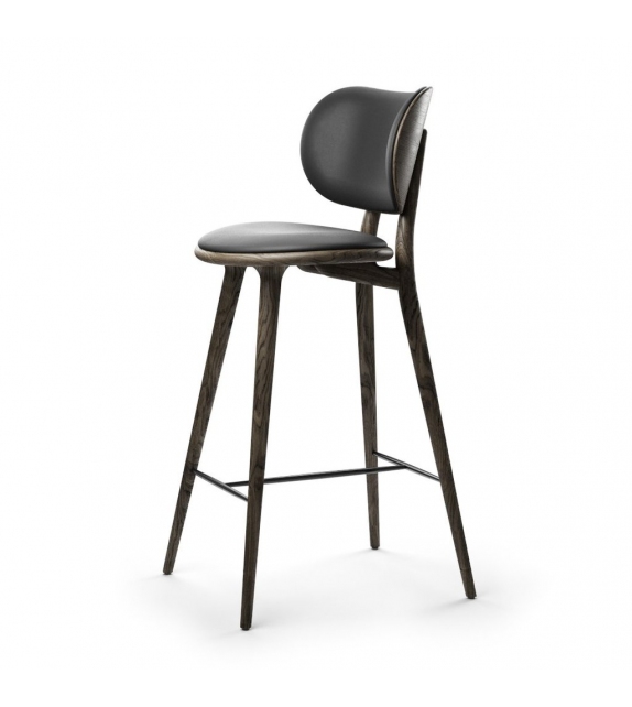 High Stool Backrest Mater Tabouret