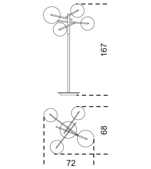 Bolle Terra Gallotti&Radice Lampadaire