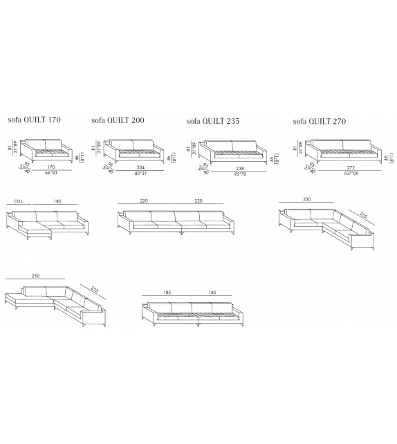 Sofa Prince Quilt Meridiani