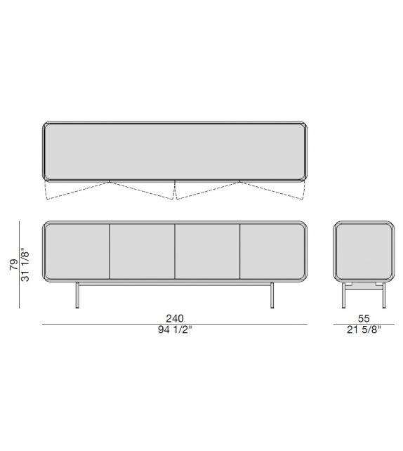 Pebble Porada Credenza