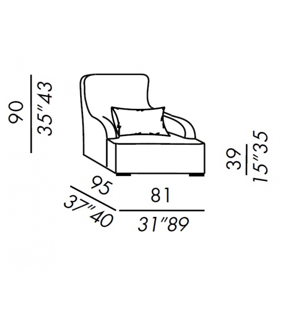 Liu Meridiani Fauteuil