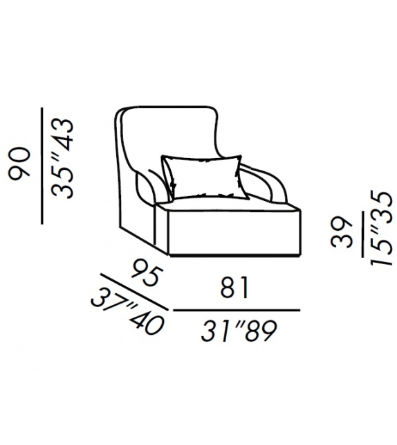 Liu Kuoio Meridiani Fauteuil