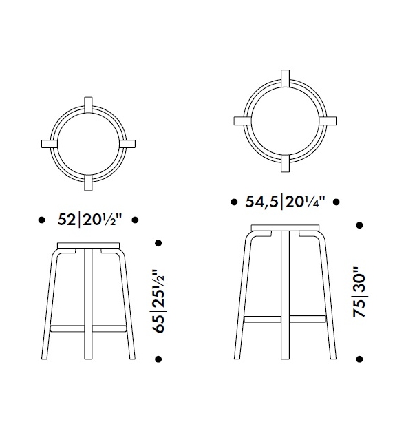 Bar Stool 64 Artek Taburete Bar