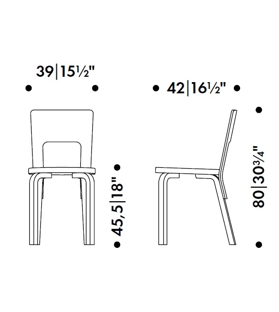 Chair 66 Artek Chaise