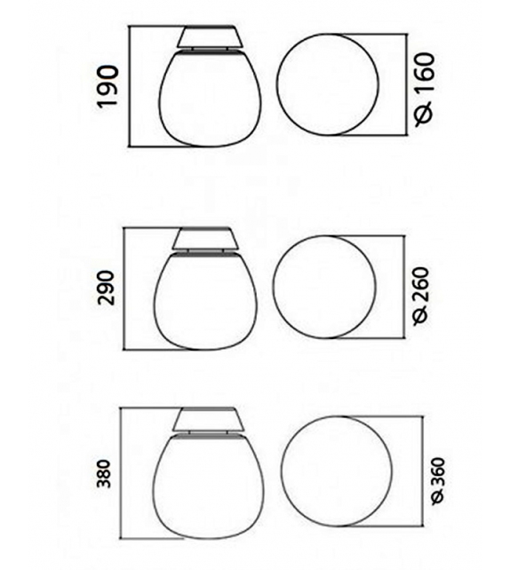 Empatia Artemide Wandleuchte / Deckenleuchte