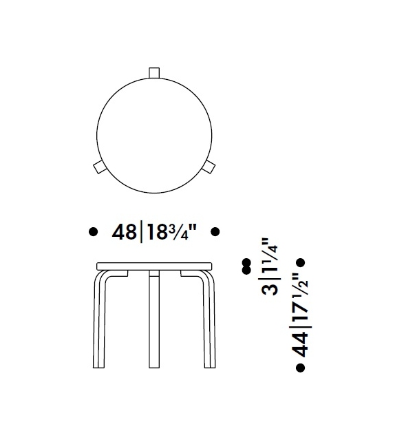 90D Artek Coffee Table