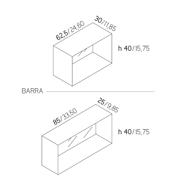 Barra - Tasto Minotti Italia Miroir