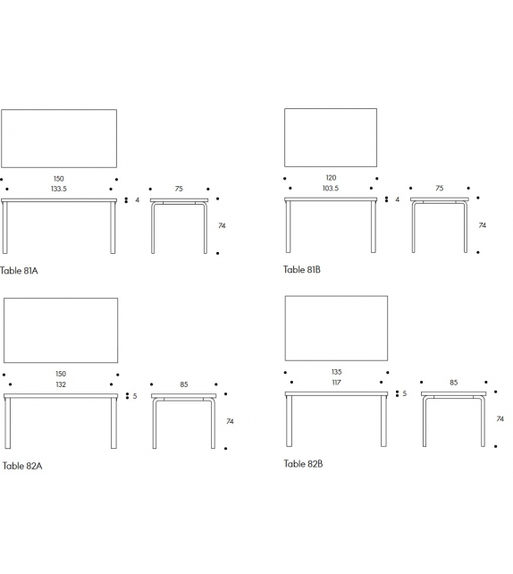 Aalto Artek Mesa Rectangular