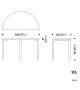 Aalto Artek Mesa Semicircular