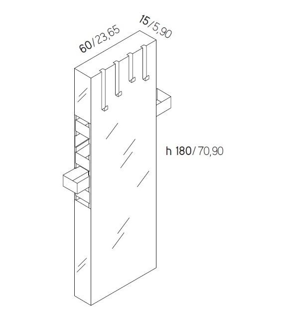 Betty Minotti Italia Specchio / Appendiabiti