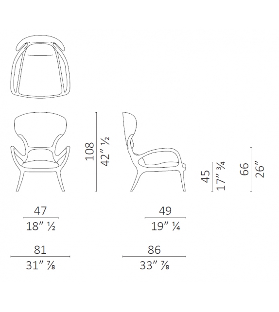 Saturn Armchair Ceccotti Collezioni