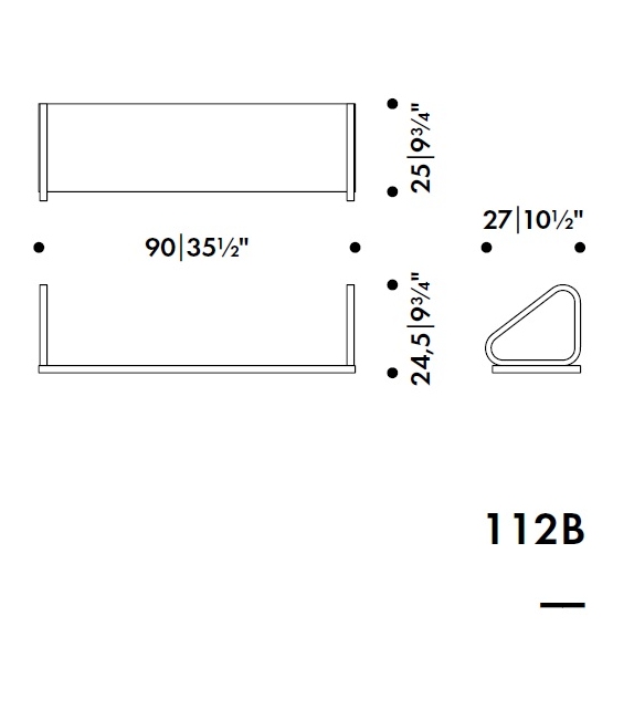 112 Artek Estante de Pared