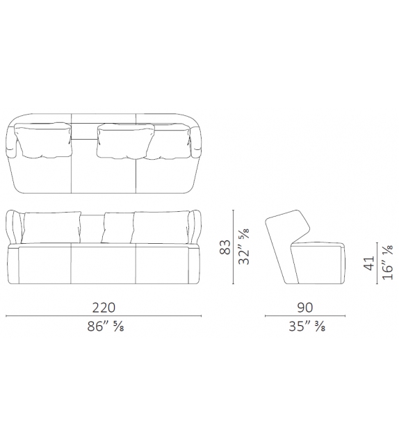 DC 220 Sofa Ceccotti Collezioni