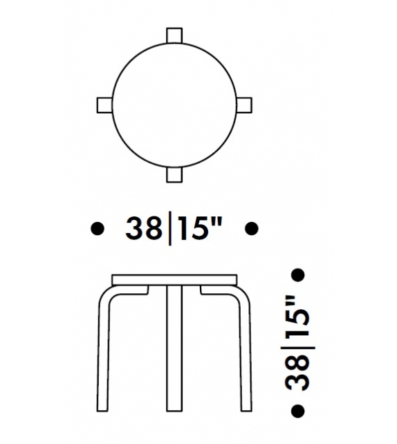 Children's Stool NE60 Artek Hocker