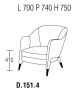 D.151.4 Molteni & C Fauteuil