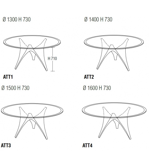 Arc Table Ronde Molteni&C