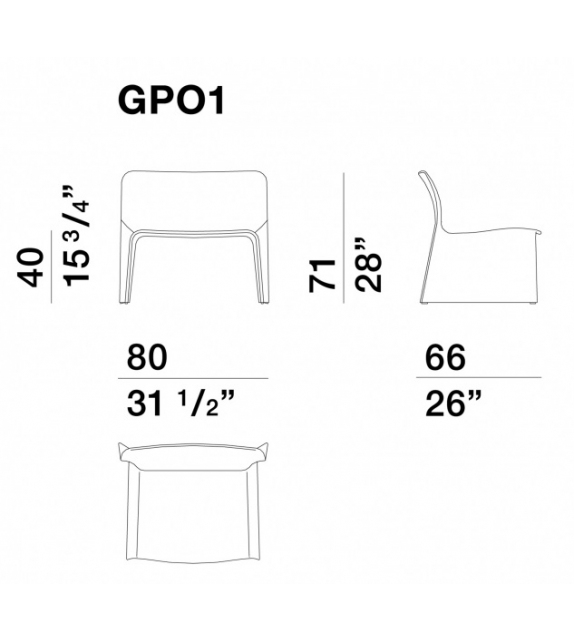 Glove Up Molteni & C Sessel