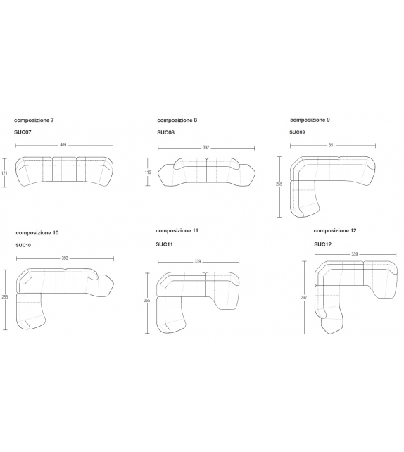 Molteni & C Surf Sofa