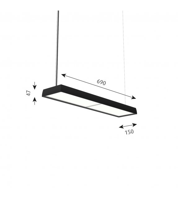 LP Slim Box Louis Poulsen Suspension Lamp