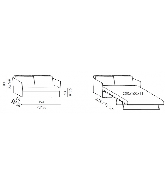 Fox Twin Bed Meridiani