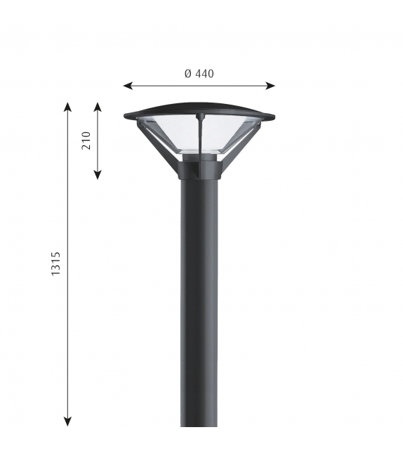 Kipp Bollard Louis Poulsen Lampada da Terra