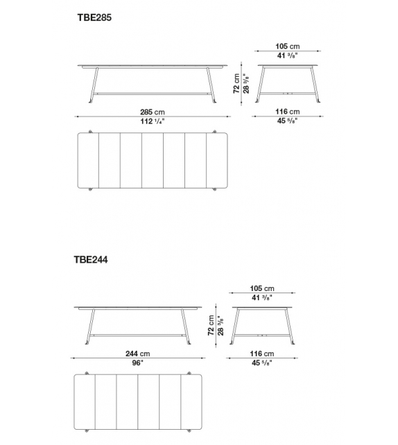 Borea B&B Italia Outdoor Table