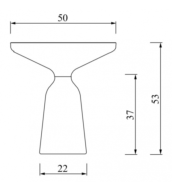 Bell Copper ClassiCon Tavolino D'Appoggio